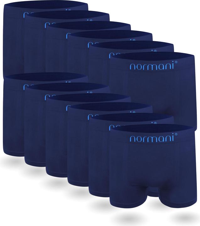 Produktbild Normani 12 St??ck Mikrofaser-Boxershorts f??r Herren - 2264 (S/M, 12er Pack)
