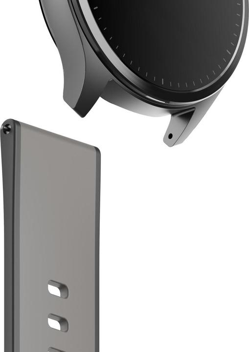 Produktbild Hama Armband zum Wechseln für Smartwatch 9000, Silikon, Anthrazit/Schwarz (Silikon)