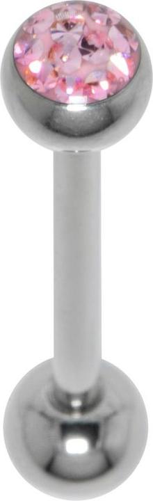 Produktbild Bijouteria Zungenpiercing (Chirurgenstahl 316L, Epoxiharz, Kristall)