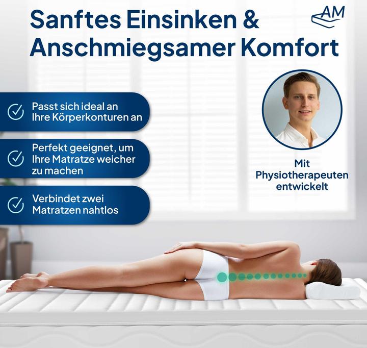 Produktbild AM Qualitätsmatratzen Premium Visco (200 x 210 cm)