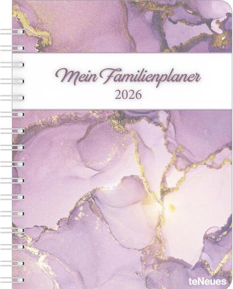 Produktbild Familienplaner-Buch Glamour 2026 - Diary - Buchkalender - Taschenkalender - 17,5x23,1 (Deutsch)