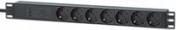 Image du produit Intellinet Bloc multiprise 19" 7x / PDU, contact de protection, 1 U, avec protection contre les surtensions