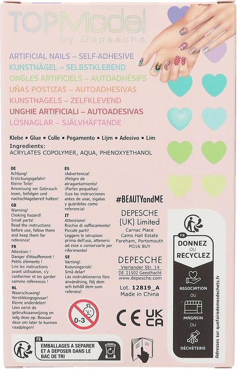 Produktbild Depesche Kunstnägel BEAUTY an ME Flach Neon