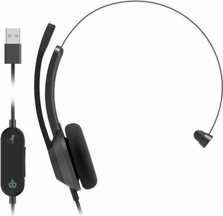 Produktbild Cisco Headset 321 USB, Wired Single On-Ear Headphones, Webex Controller with USB-A, Carbon Black... (Kabelgebunden, USB-A)