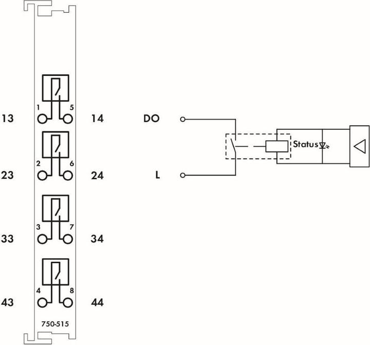 Actual product image Wago 2-channel relay output terminal