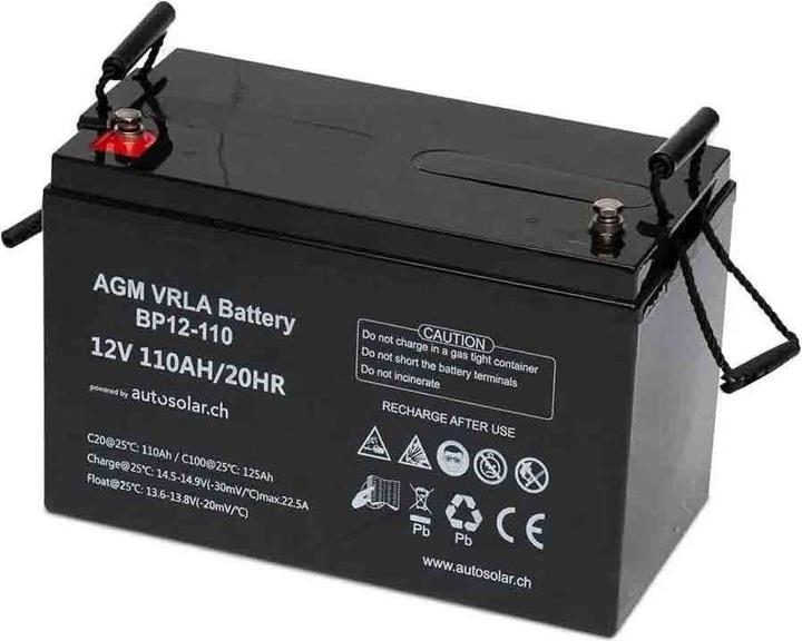 Produktbild Autosolar Solaranlage Camper 160W mit Batterie 110Ah und 300W-Wechselrichter (160 W)