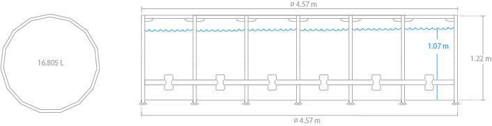 Produktbild Intex Metal Frame (Ø 457 x 122 cm)