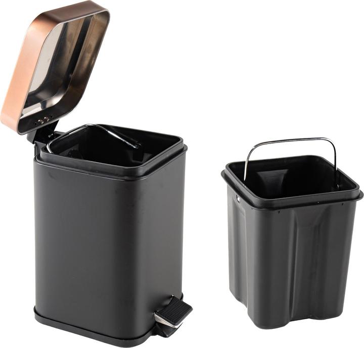 Image du produit HTI-Living Abfalleimer mit Soft-Close Deckel Eckig 3 Liter Jannik (3 l)
