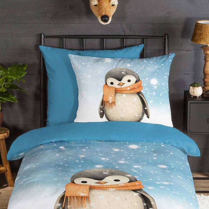 Immagine prodotto Traumschlaf Pinguino (Set di biancheria da letto, 135x200 cm + 80x80 cm)