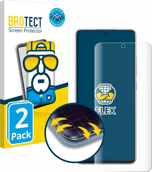 Produktbild BROTECT Fullscreen Schutzfolie Displayschutz Folie Klar Transparent (2 Stück, Xiaomi 12X)