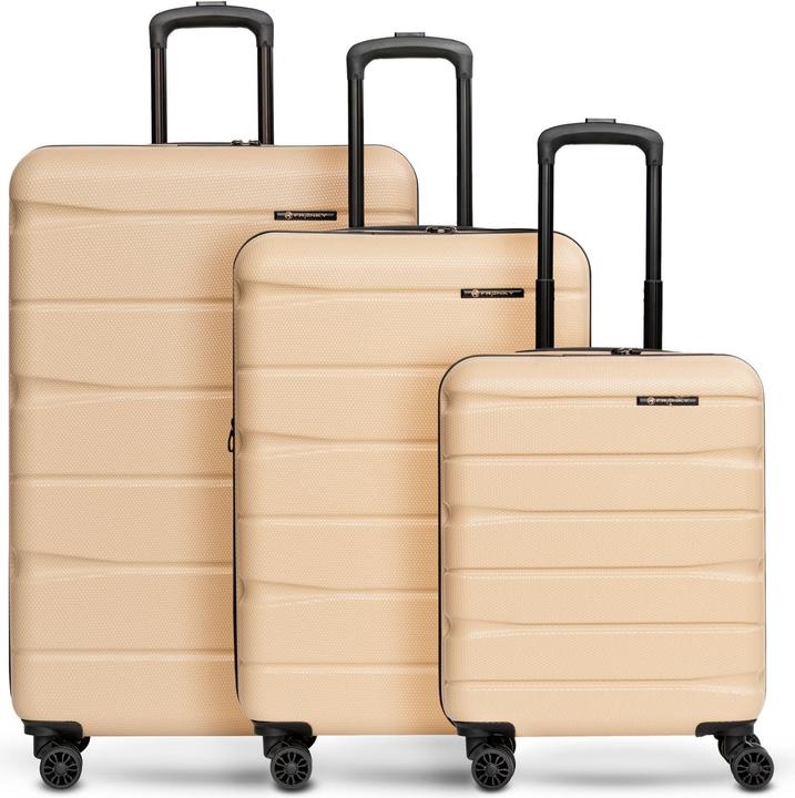 Franky Munich 4.0 4 Rollen Kofferset 3-teilig mit Dehnfalte (105 l, XL (ab 115l))