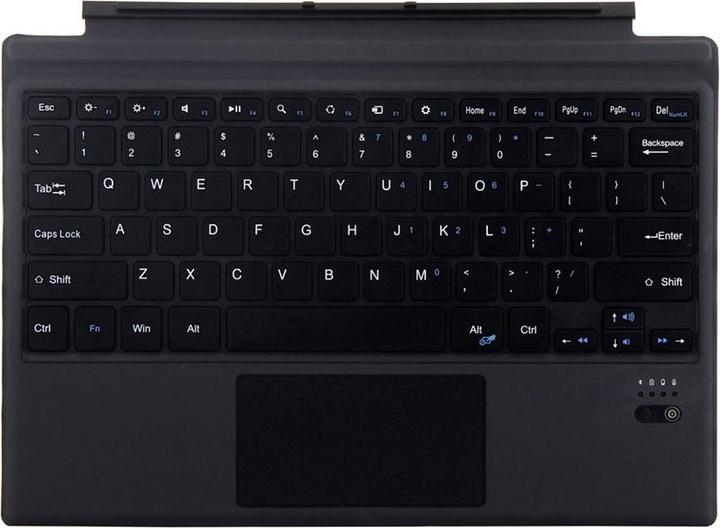 Immagine prodotto Apfelkiste Magnetische Bluetooth Tastatur für Microsoft Surface Pro 7 / 6 / 5 / 4 / 3 - Schwarz (Ing. Int., Cablato)