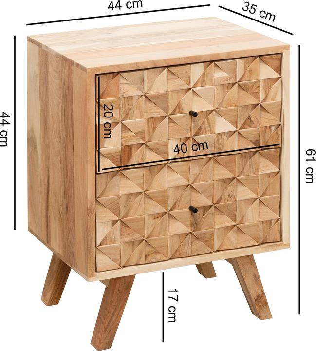 Produktbild Wohnling Rewa (44 x 35 x 61 cm)