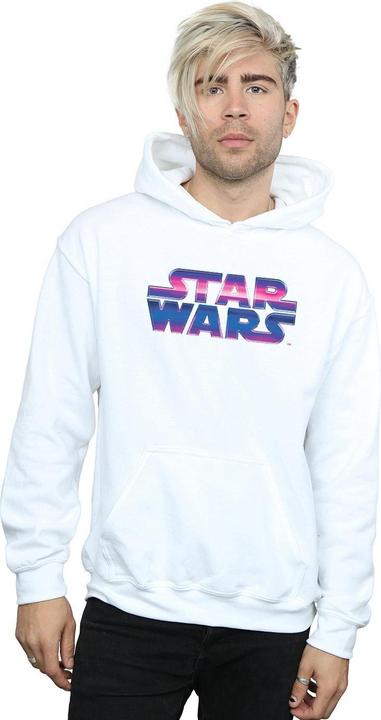 Immagine prodotto Star Wars Neon Logo Felpa con Cappuccio Uomo (M)