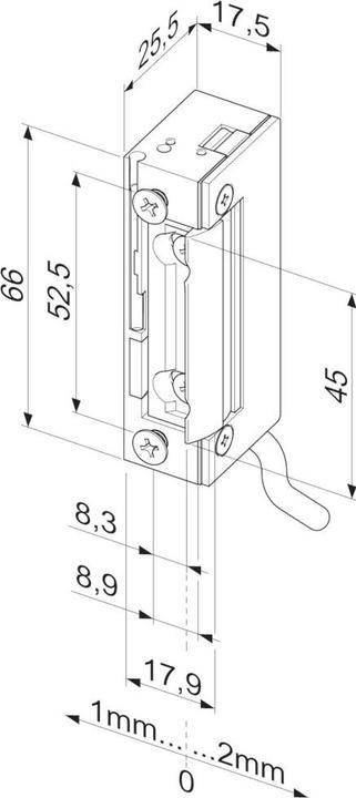 Actual product image effeff Electric strike (Outdoor)