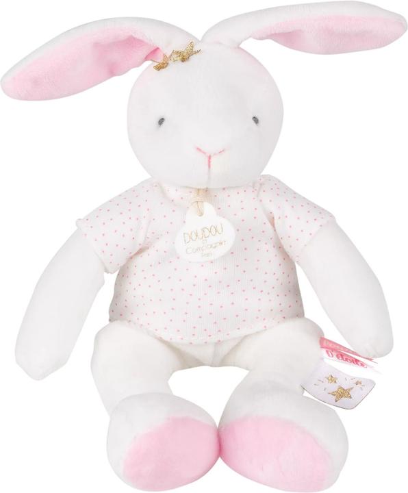 Actual product image Doudou et Compagnie Plush bunny with gift box (25 cm)