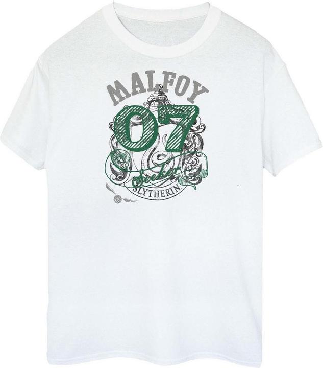 Actual product image Womens/Ladies Seeker Draco Malfoy Cotton Boyfriend T-Shirt (S)