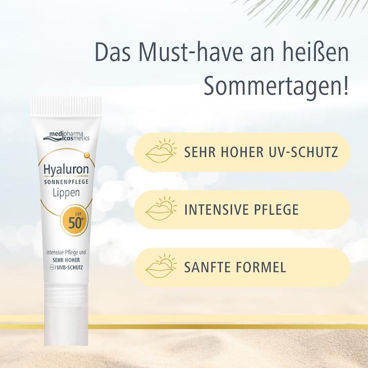 Produktbild Medipharma Hyaluron Sonnenpflege Lippen LSF 50+, 7 ml BAL (7 ml)