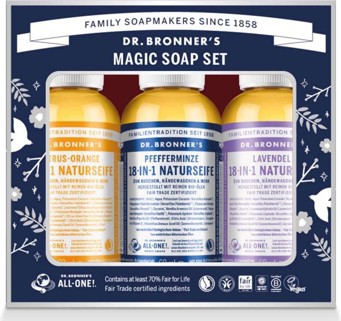 Produktbild Dr. Bronner's Dr.Bronner's Gift Box Assortiert (Flüssigseife, 180 ml)