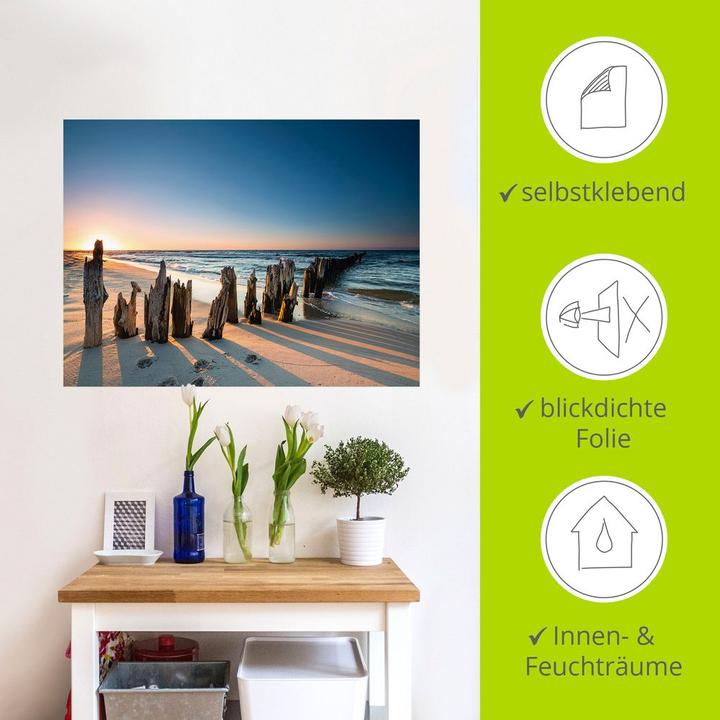 Immagine prodotto Artland Tramonto spiaggia frangiflutti U1UI (60 x 45 cm)