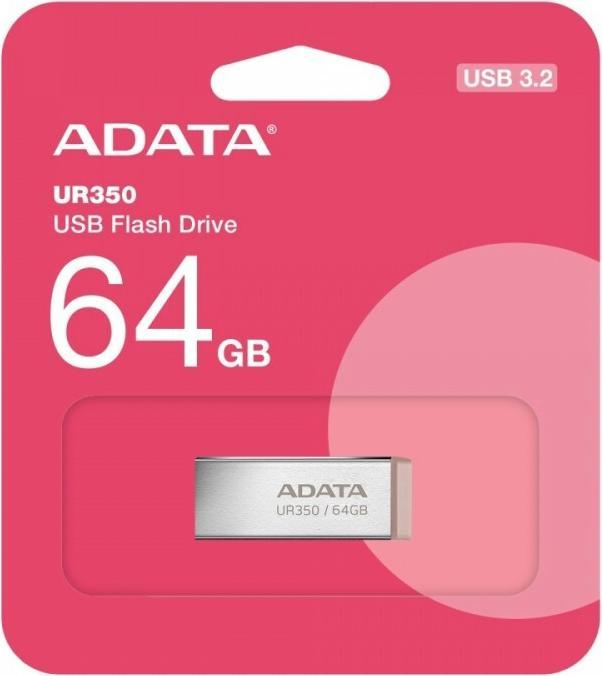 Actual product image Adata Pendrive UR350 USB3.2 Gen1 Metal brown (64 GB, USB-A)