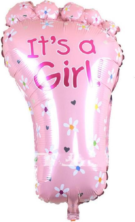 Produktbild Ueli Express Folien Ballon Its a Girl Fuss Geburt 70cm (1 x)