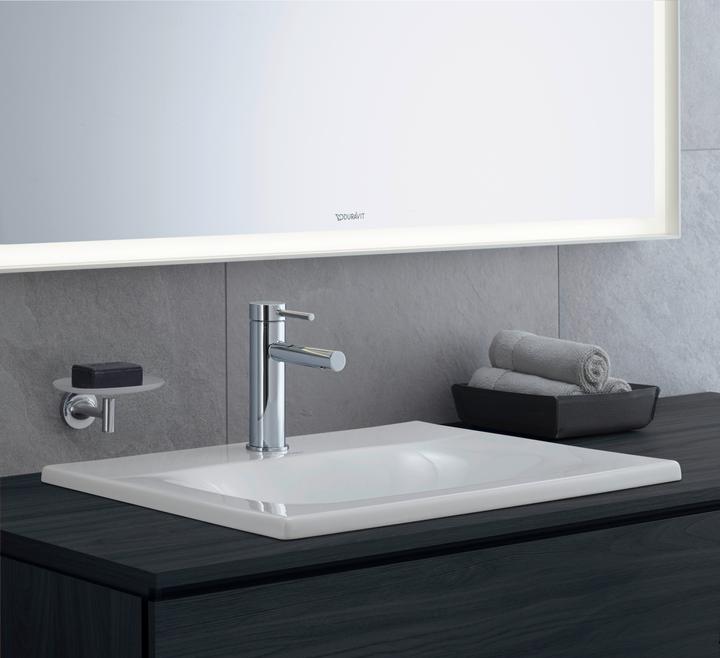 Actual product image Duravit Circle single-lever basin mixer M FreshStart, without pop-up waste, 117 mm projection, chrom