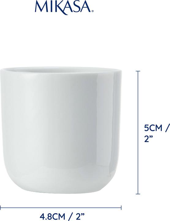 Produktbild Mikasa Chalk Porcelain Egg Cups, Set of 4, White, 5cm (4 x)
