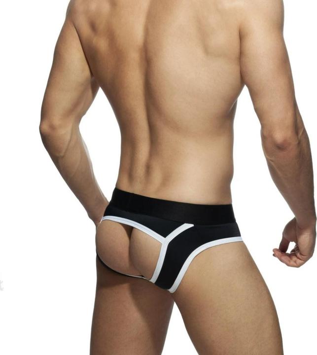 Actual product image Addicted Stripe Fetish Brief (L)