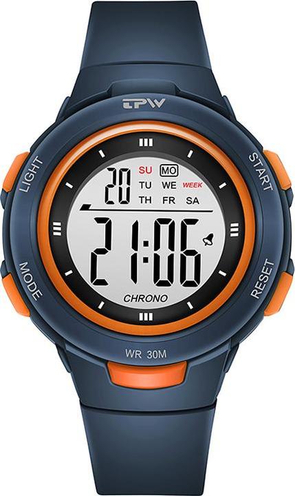 Actual product image VR Shinecon Children's watch digital display, model Exia navy blue (Digital watch)