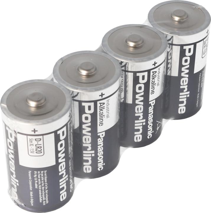 Produktbild Panasonic Batterie Powerline LR20 Mono in 4er Folie (4 Stk., D, 19760 mAh)