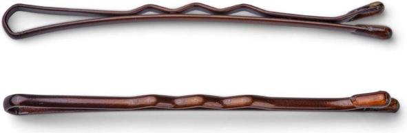Produktbild Trisa Haarklemmen gewellt 50mm braun 250 Stk (250 Stk.)