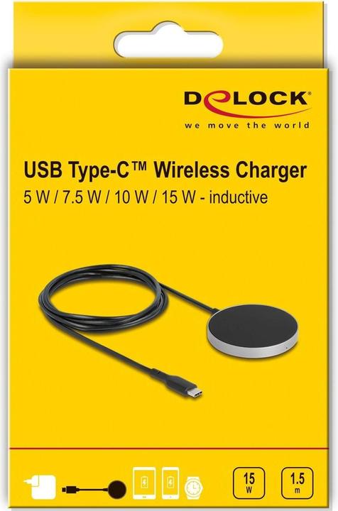 Actual product image Delock Wireless Charger with 5 W / 7.5 W / 10 W / 15 W - Inductive Charging Pad (15 W)