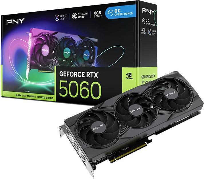 Produktbild PNY GeForce RTX5060 8 GB DDR7 ARGB OC (8 GB)