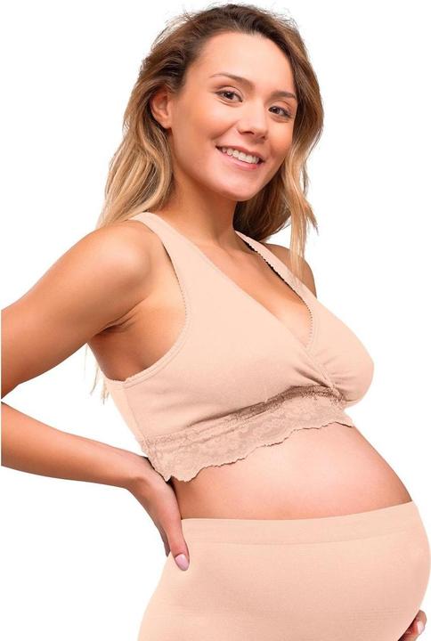 Actual product image Carriwell Crossover nursing and sleep bra beige L (L)