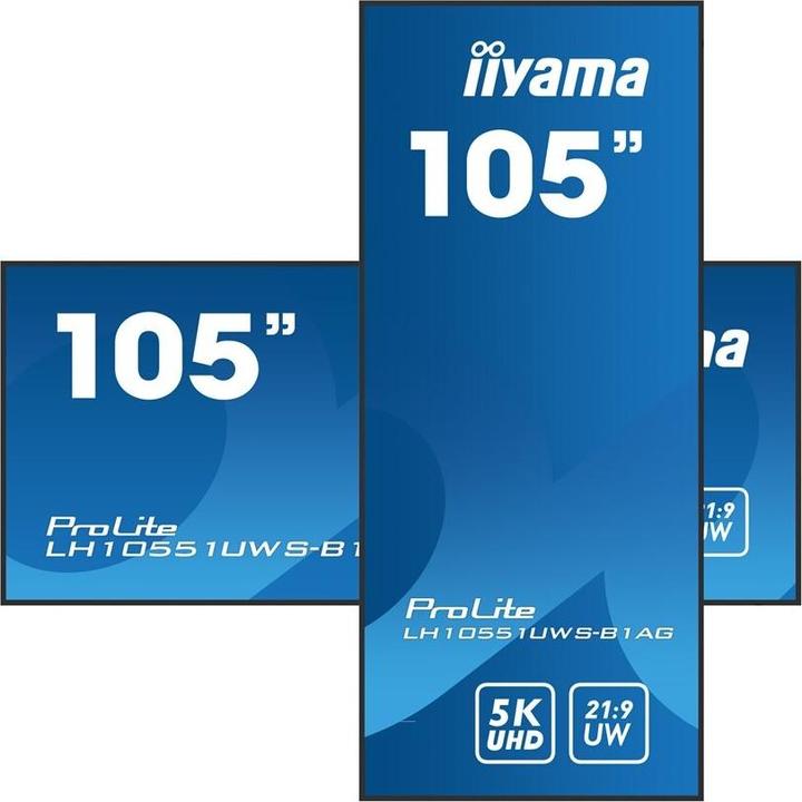 Actual product image iiyama LFD ProLite LH10551UWS-B1AG (5120 x 2160 pixels, 104.70")