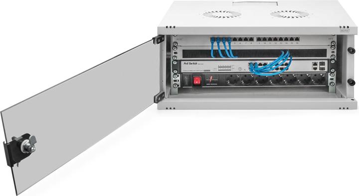 Actual product image Digitus Soho wall housing (4 RU, 19 inch rack)