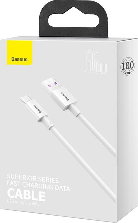 Actual product image Baseus USB A – USB C (1 m, USB 2.0, 66 W)