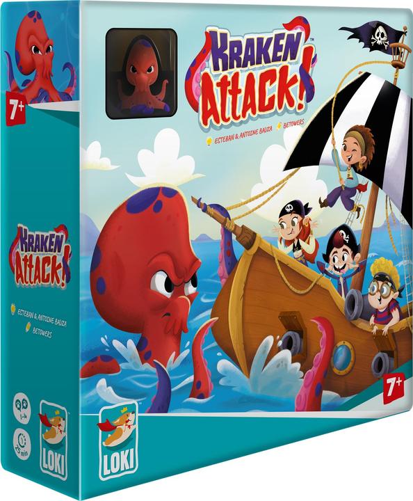 Actual product image Loki Kids 516870 - Kraken Attack!, Board Game, for 1-4 Players, from 7 Years (English)