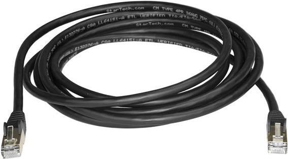 Actual product image StarTech Patch Cable Cat6a 3m Black (STP, CAT6a, 3 m)