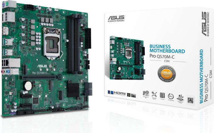 Actual product image ASUS Pro Q570M-C/CSM (LGA 1200, Intel Q570, mATX)