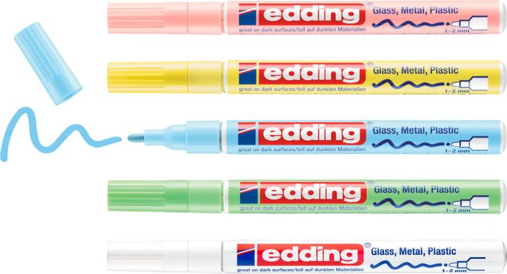 Produktbild Edding 751 - Lackmarker (Multicolor, 1 mm, 5 x)
