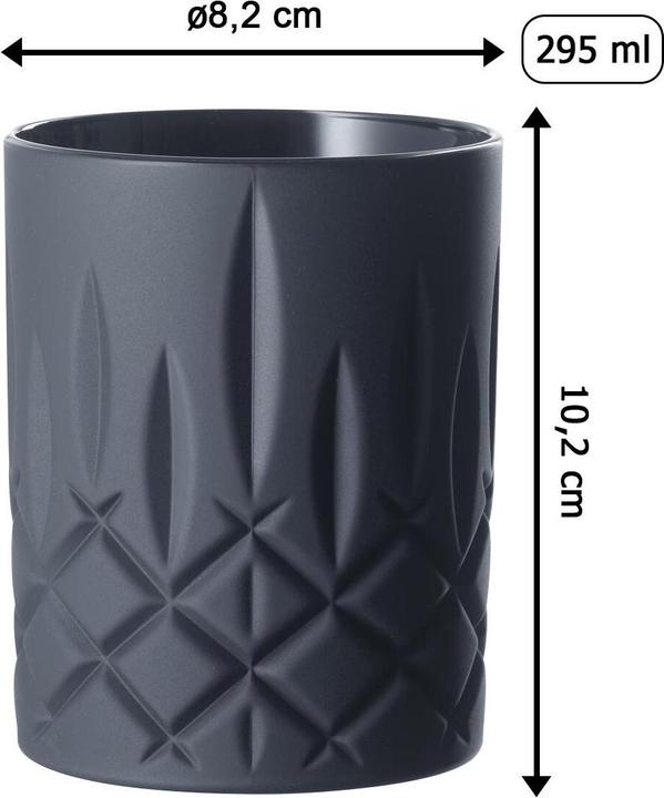 Actual product image Nachtmann Whiskygläser Noblesse Black Edition (2.95 dl, 2 x, Whisky glass)