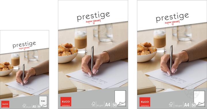 Actual product image Elco Prestige writing pad (A4, Plain, Soft cover)