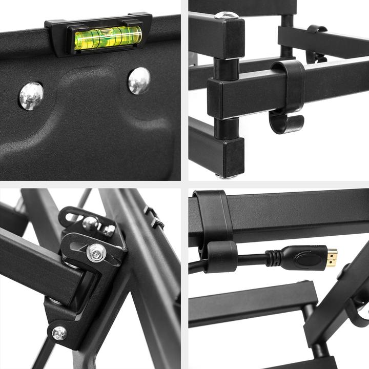 Actual product image tectake TV Wandhalterung (Wall, 65", 120 kg)