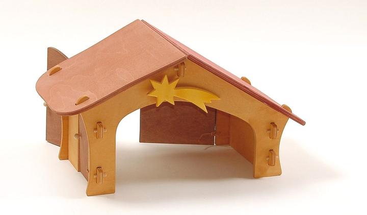 Produktbild Ostheimer Kerststal met ster + vogelbord