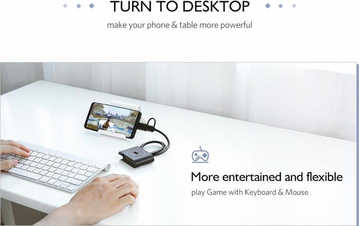 Produktbild Ugreen 4-Port USB Hub mit 4x USB 3.0 Anschlüssen (USB-A, 4 Ports)