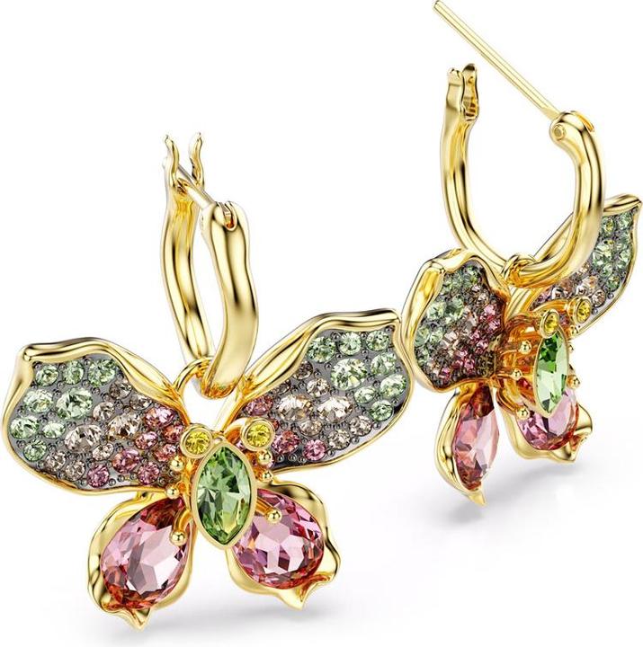 Actual product image Swarovski Idyllia Drop Ohrhänger Verschiedene Schliffe Pavé Schmetterling Mehrfarbig (Swarovski Metal)