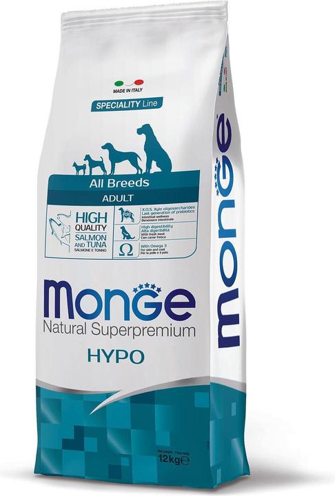 Produktbild Monge Dog Adult A.B. Hypoallergen Lachs & Thunfisch (Adult, 1 Stk., 12000 g)