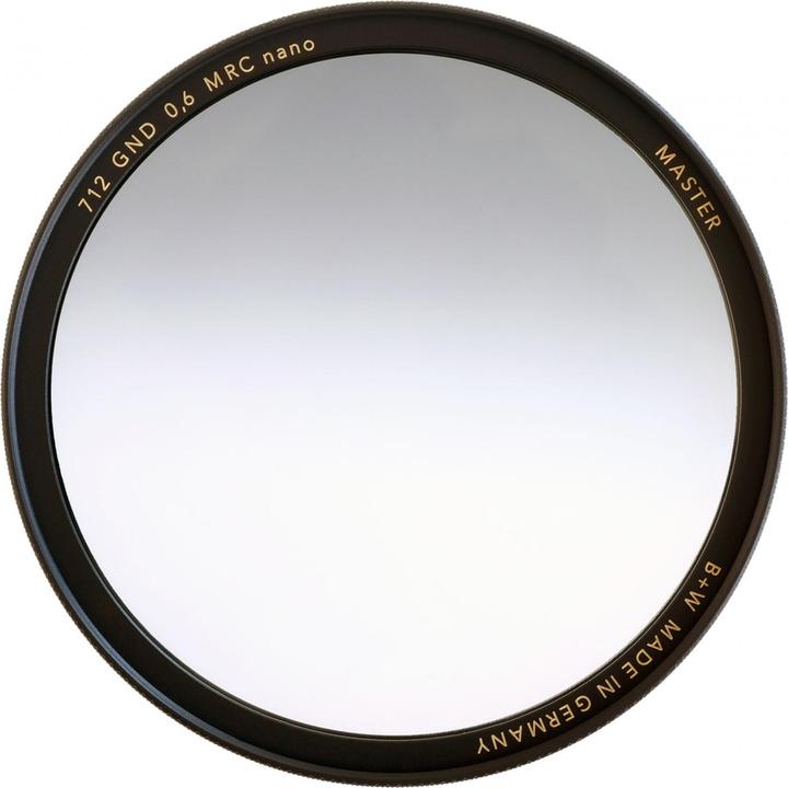 Image du produit B+W Filtre Master Line Déroulement 712 GND 0.6 ND 77mm 1107803 (77 mm, Filtre dégradé gris)